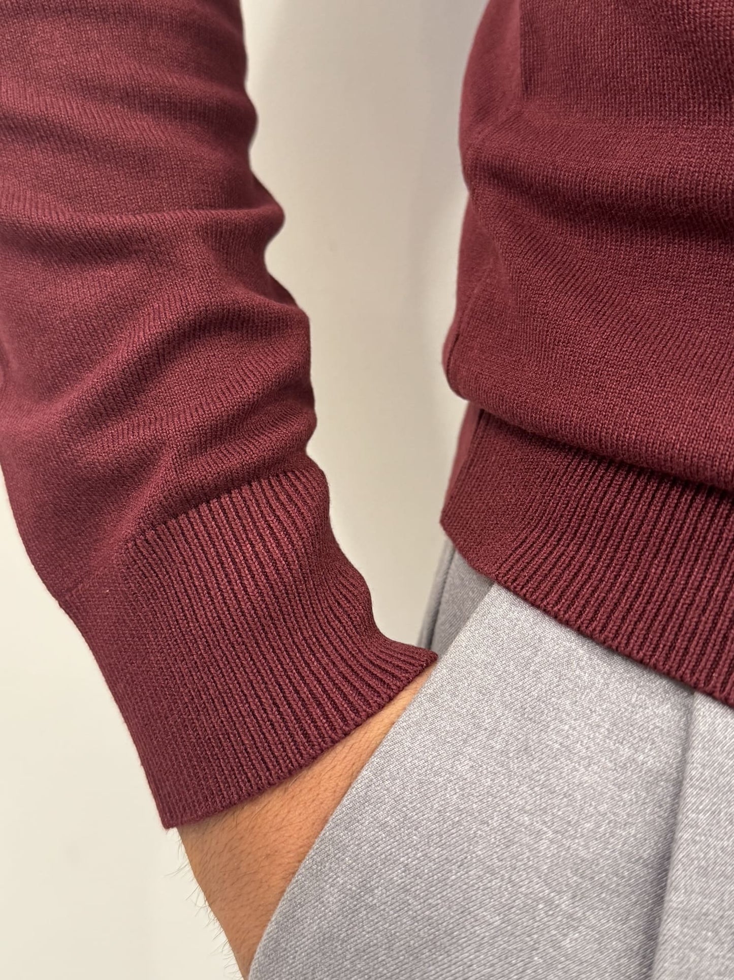 Maglioncino paricollo slim made in Italy