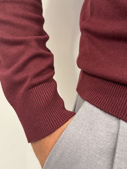 Maglioncino paricollo slim made in Italy