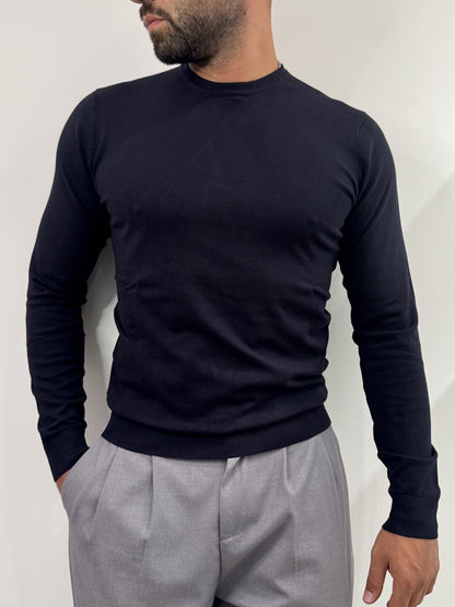 Maglioncino paricollo slim made in italy