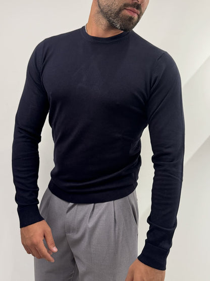 Maglioncino paricollo slim made in italy