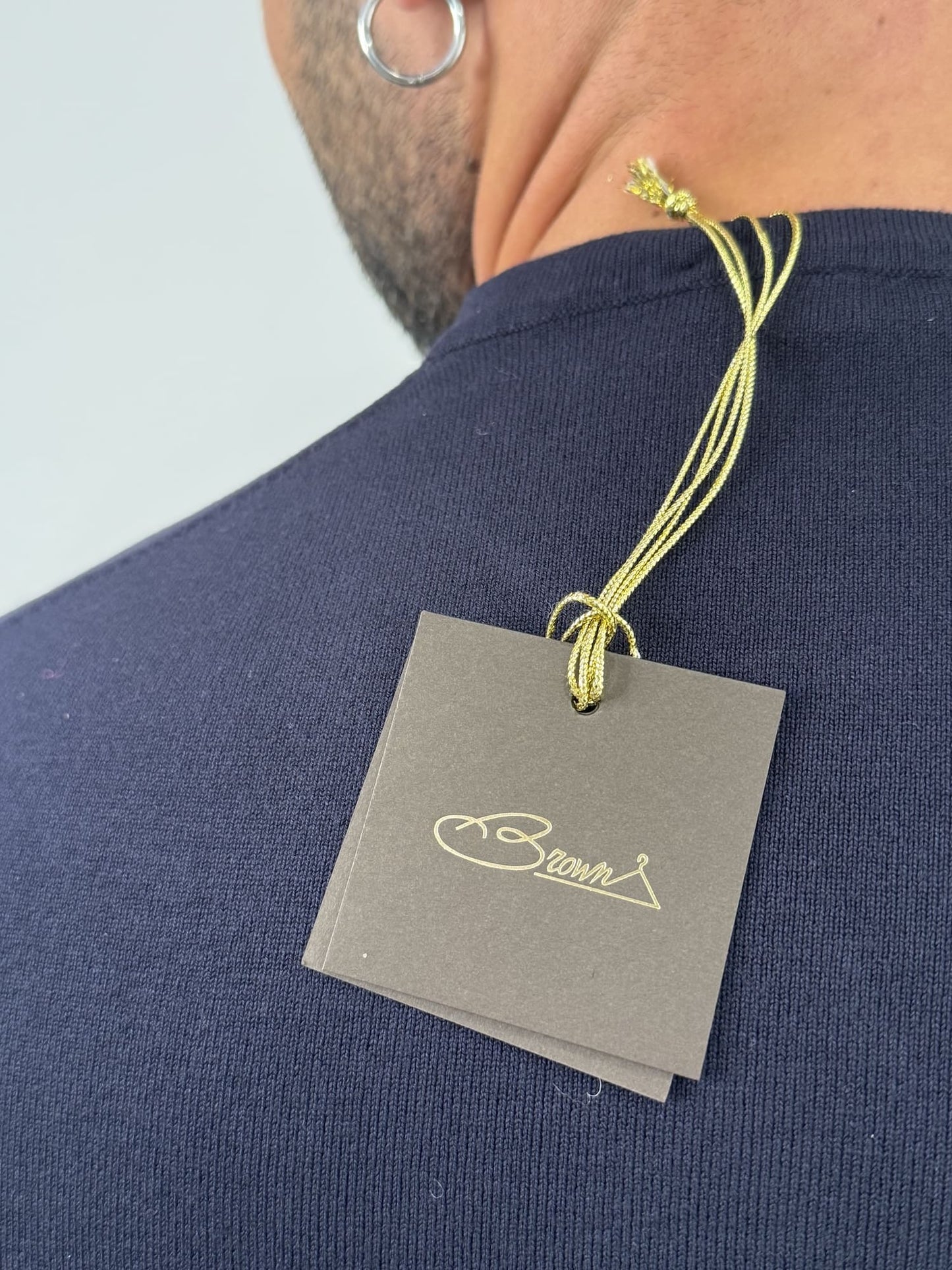 Maglioncino paricollo slim made in italy