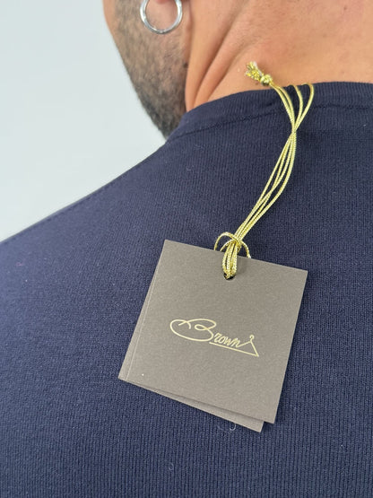 Maglioncino paricollo slim made in italy