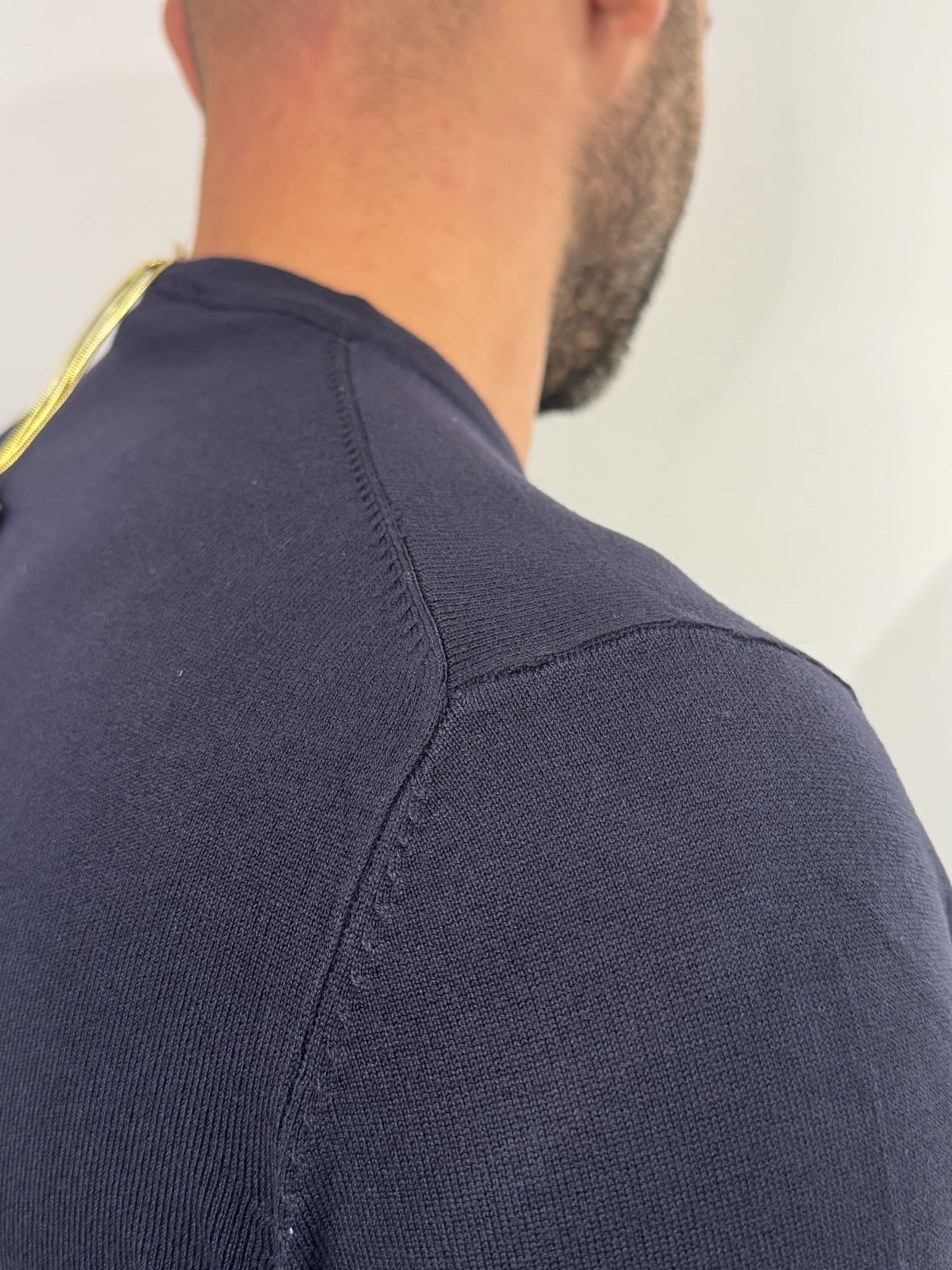 Maglioncino paricollo slim made in italy