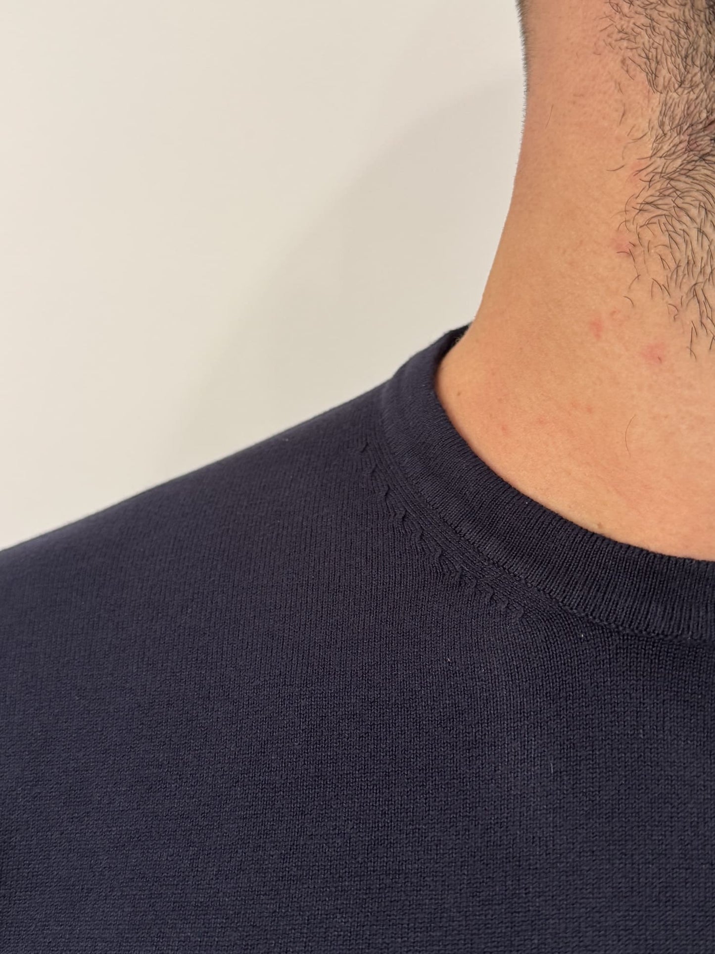 Maglioncino paricollo slim made in italy