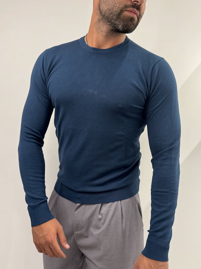 Maglioncino paricollo slim made in italy