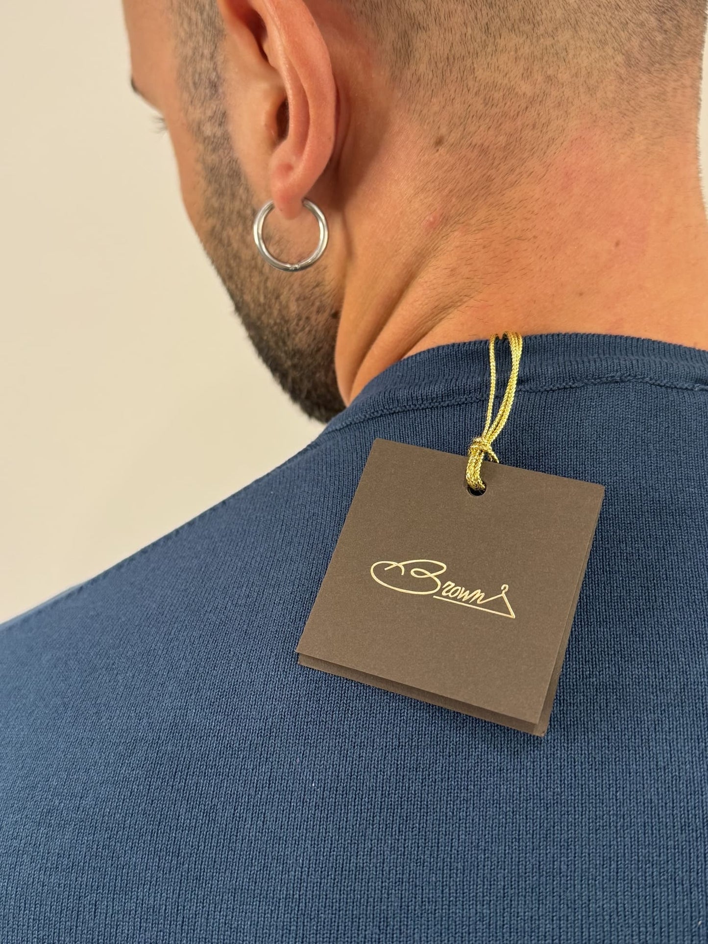 Maglioncino paricollo slim made in italy