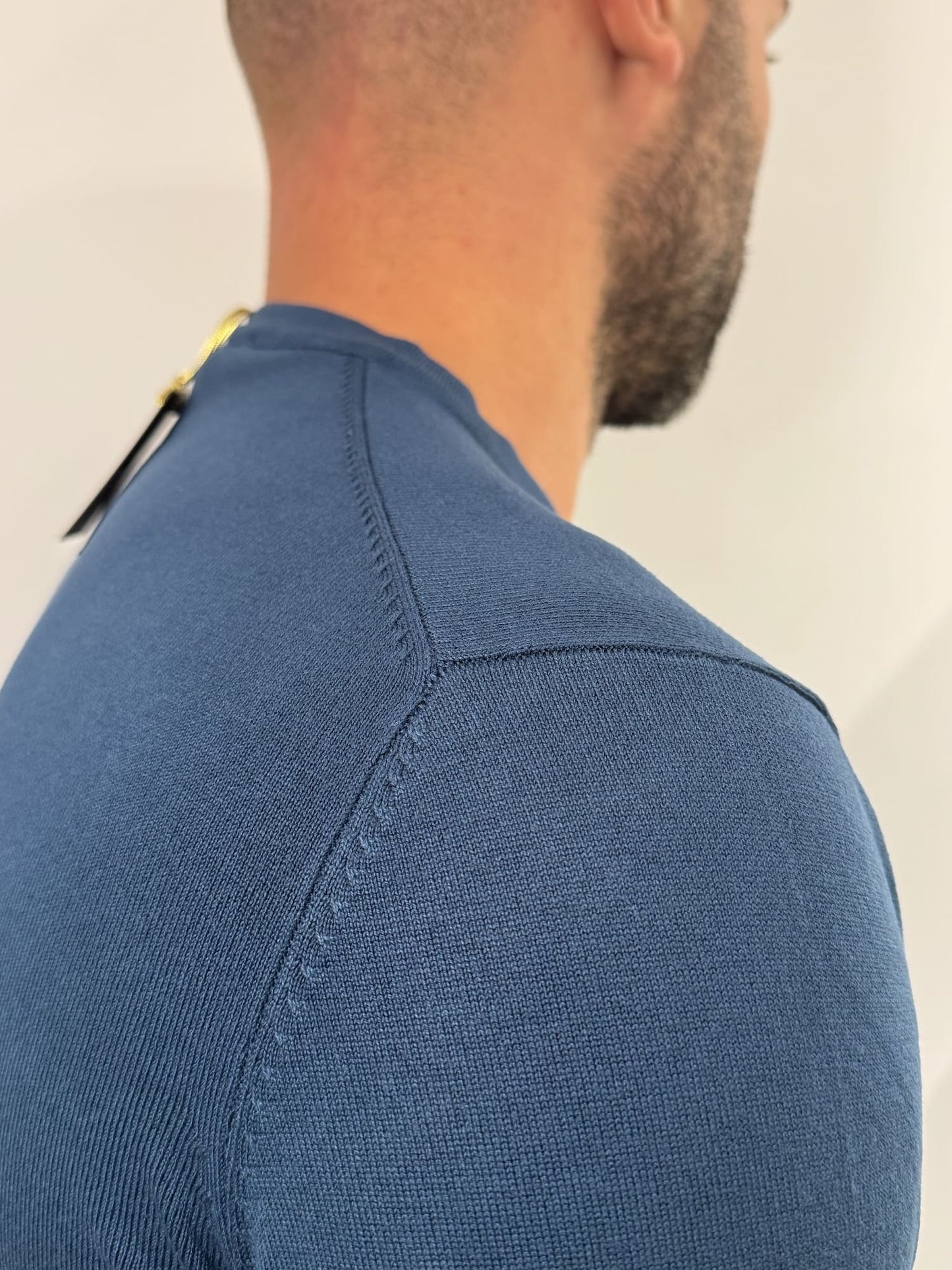 Maglioncino paricollo slim made in italy