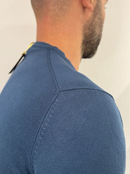 Maglioncino paricollo slim made in italy