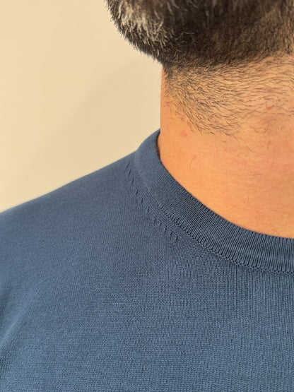 Maglioncino paricollo slim made in italy