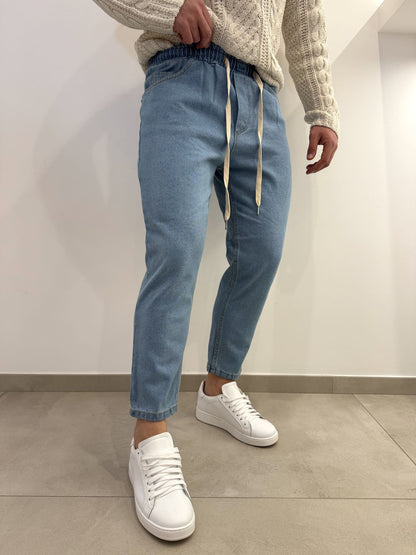 Jeans basic con molla