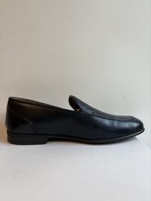 Mocassino basic in pelle fondo gomma
