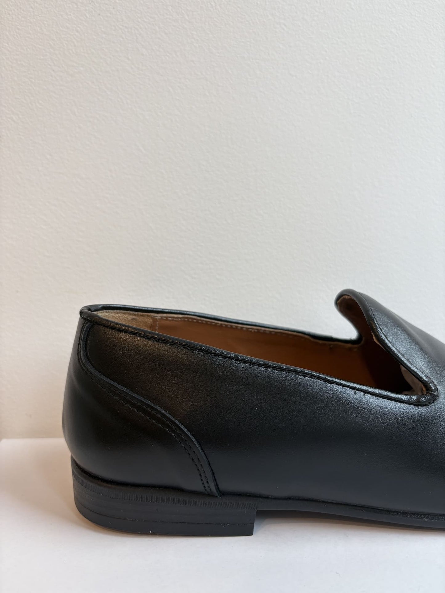 Mocassino basic in pelle fondo gomma