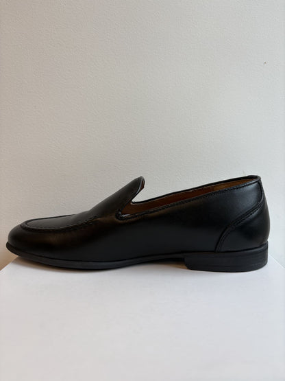 Mocassino basic in pelle fondo gomma