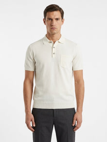 Polo manica corta basic bianca in filo