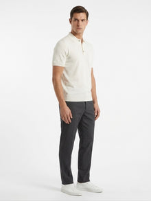 Polo manica corta basic bianca in filo