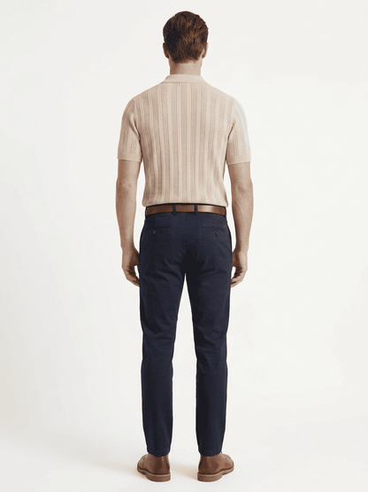 polo in filo in cotone traforata