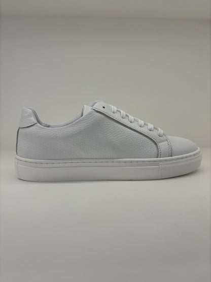 Sneakers bianca in pelle