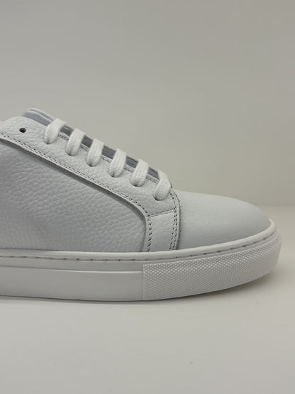 Sneakers bianca in pelle