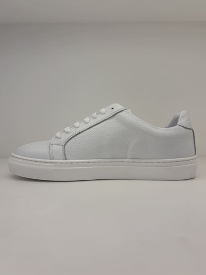 Sneakers bianca in pelle
