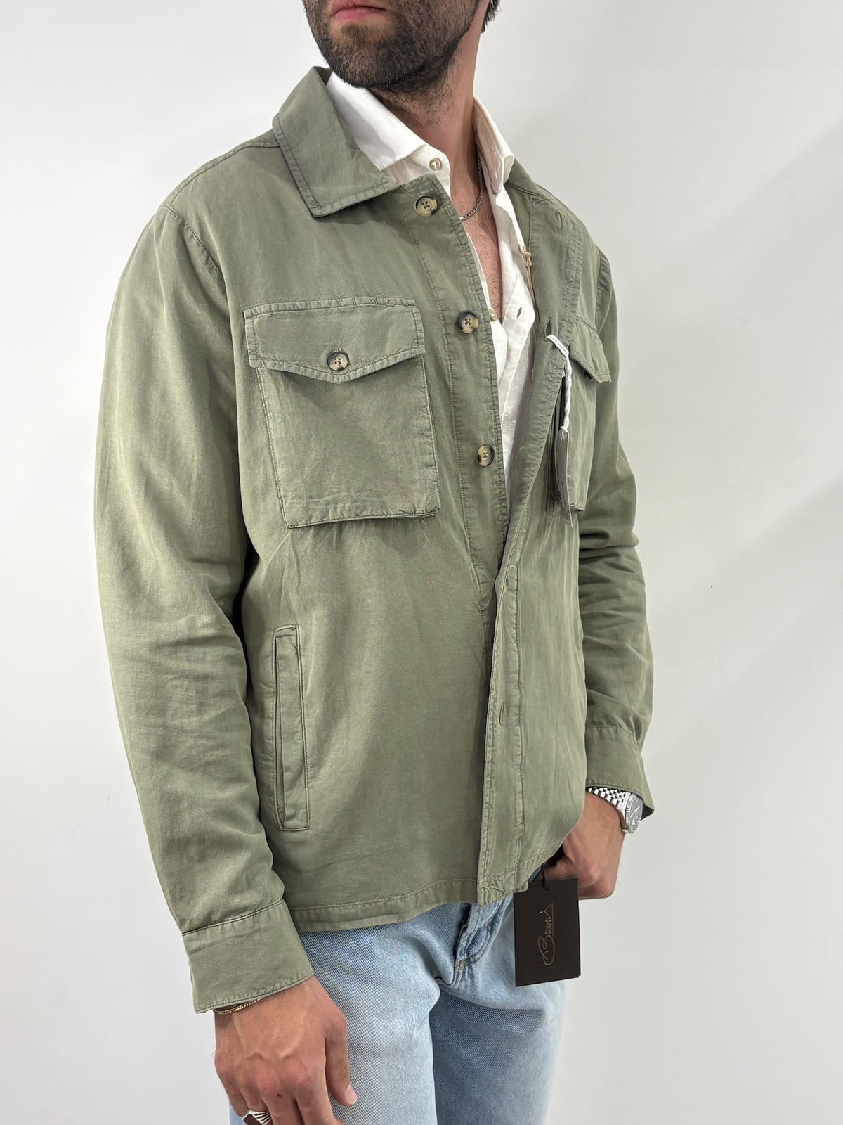 Camicia in misto lino