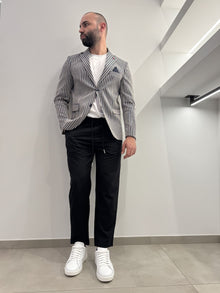 Giacca rigata Alfio jeans in cotone