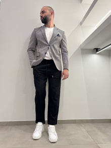 Giacca rigata Alfio jeans in cotone