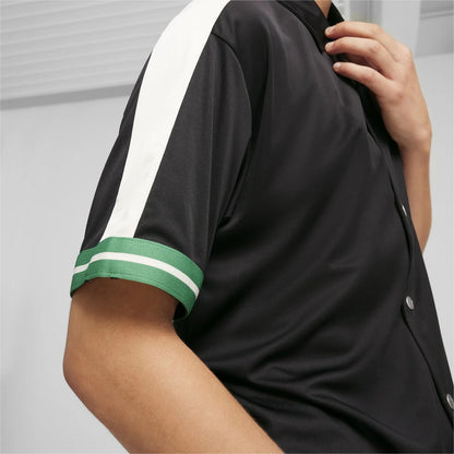 T-shirt puma con bottoni