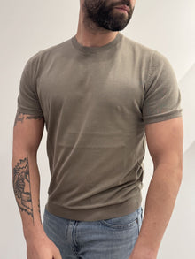 T-shirt in filo girocollo extrafine