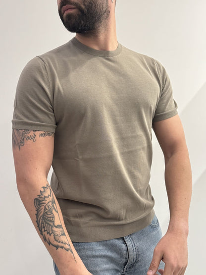 T-shirt in filo girocollo extrafine