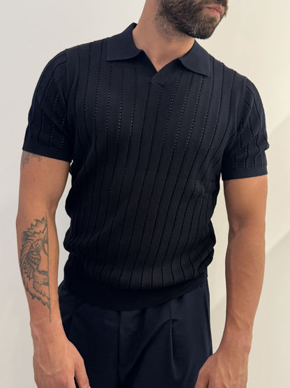Polo uomo collo derby extrafine