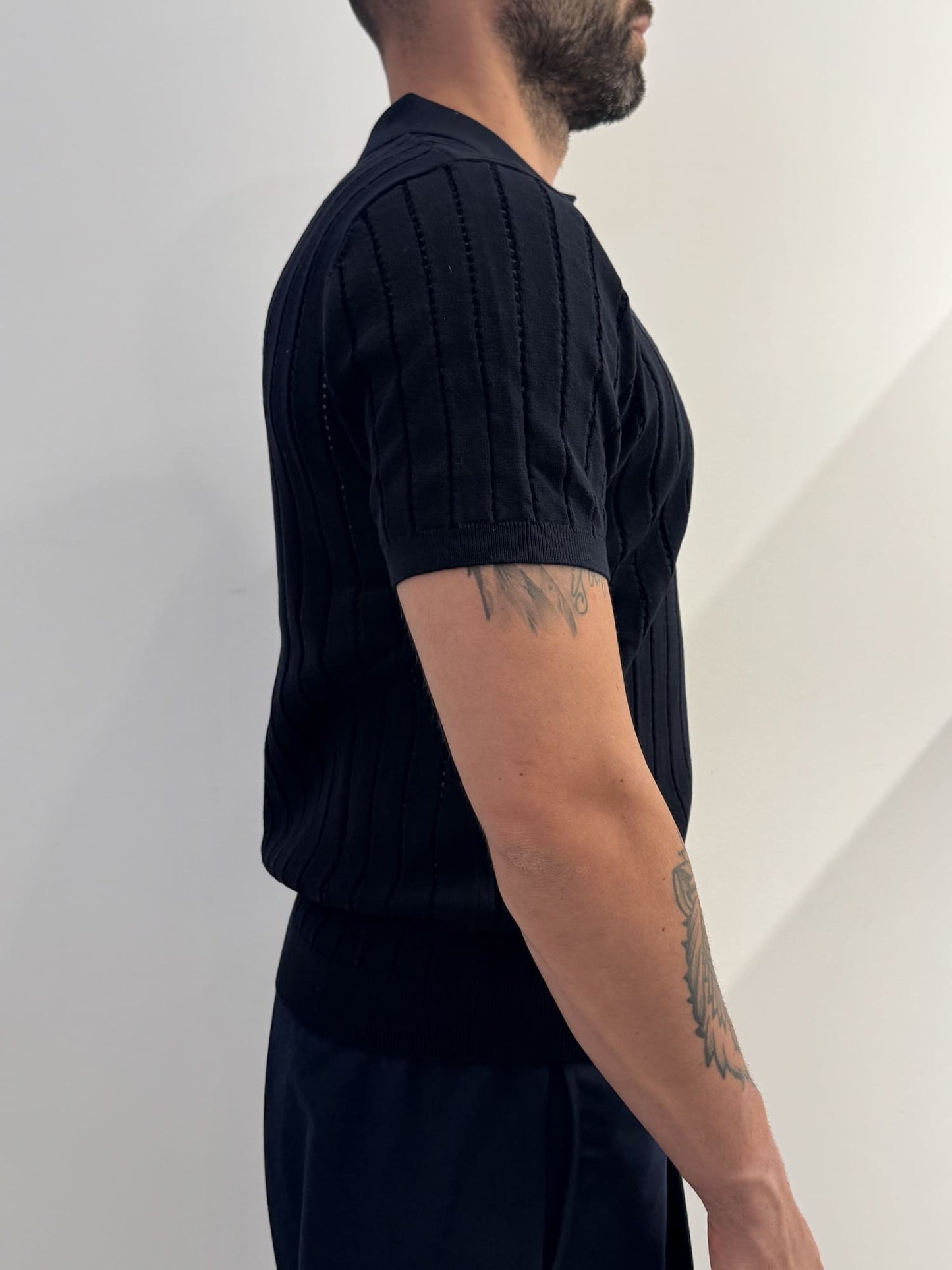 Polo uomo collo derby extrafine