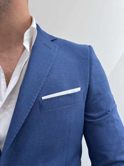 Abito slim uomo blu denim