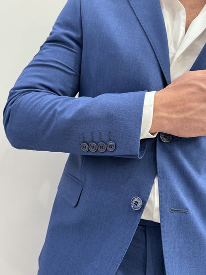 Abito slim uomo blu denim