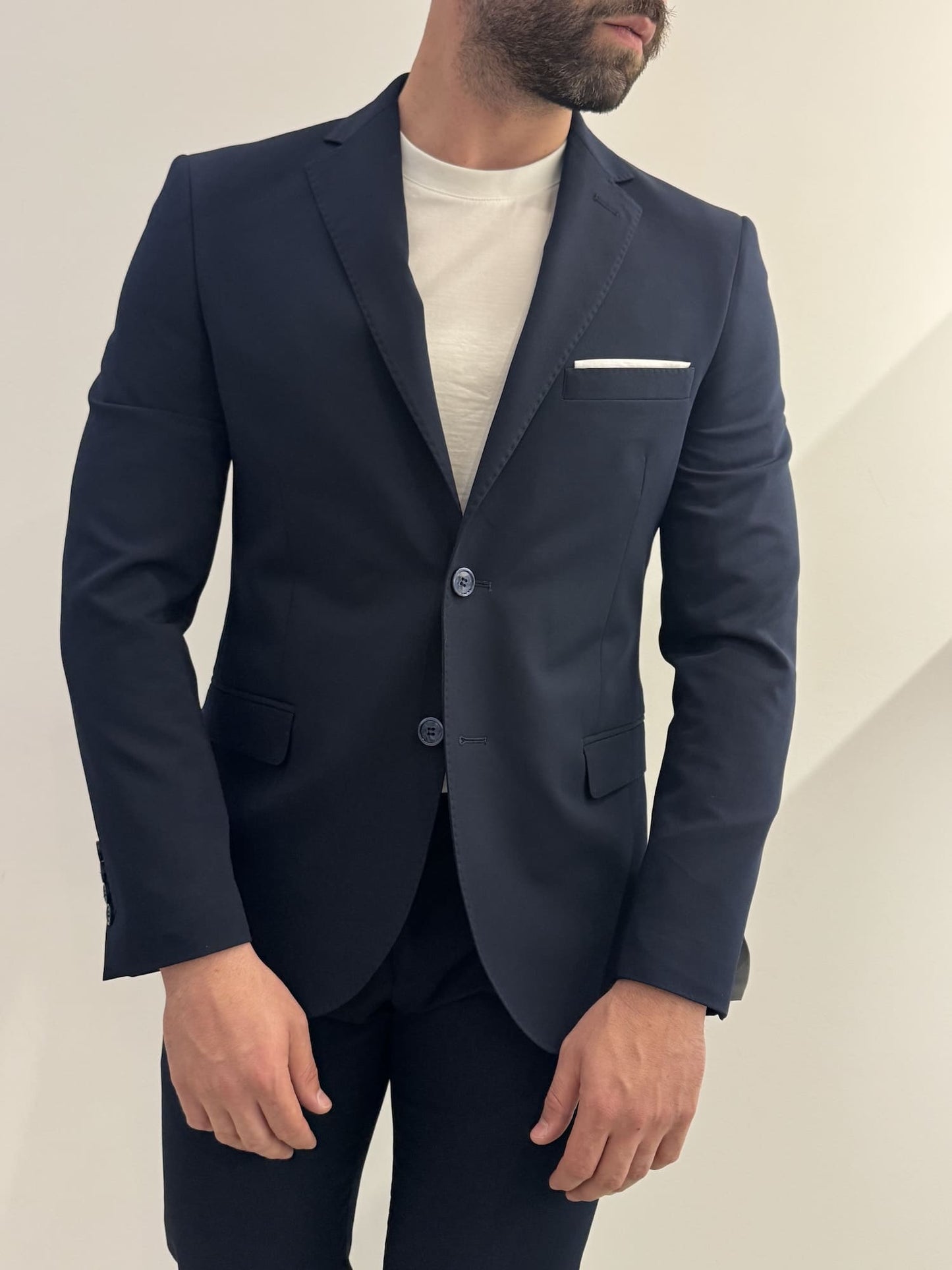 Abito slim uomo blu
