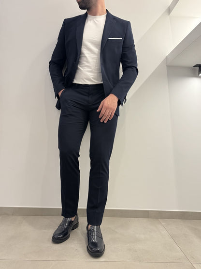 Abito slim uomo blu