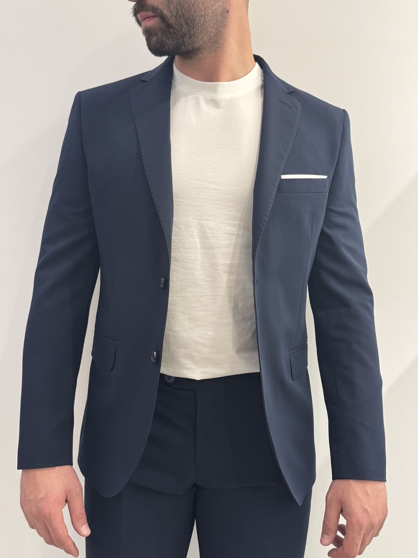 Abito slim uomo blu