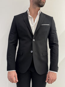Abito slim uomo nero