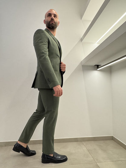 Abito slim uomo nero
