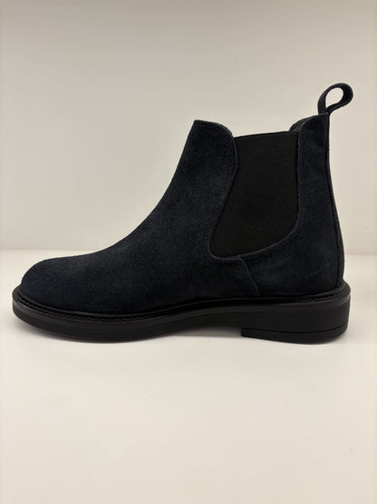 Stivaletto in camoscio blu