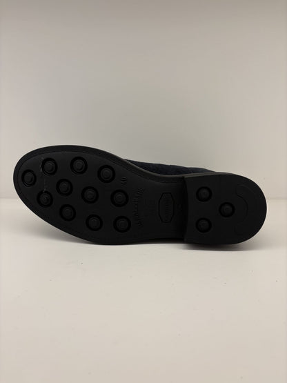 Stivaletto in camoscio blu