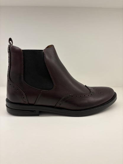 Stivaletto in pelle punta inglese