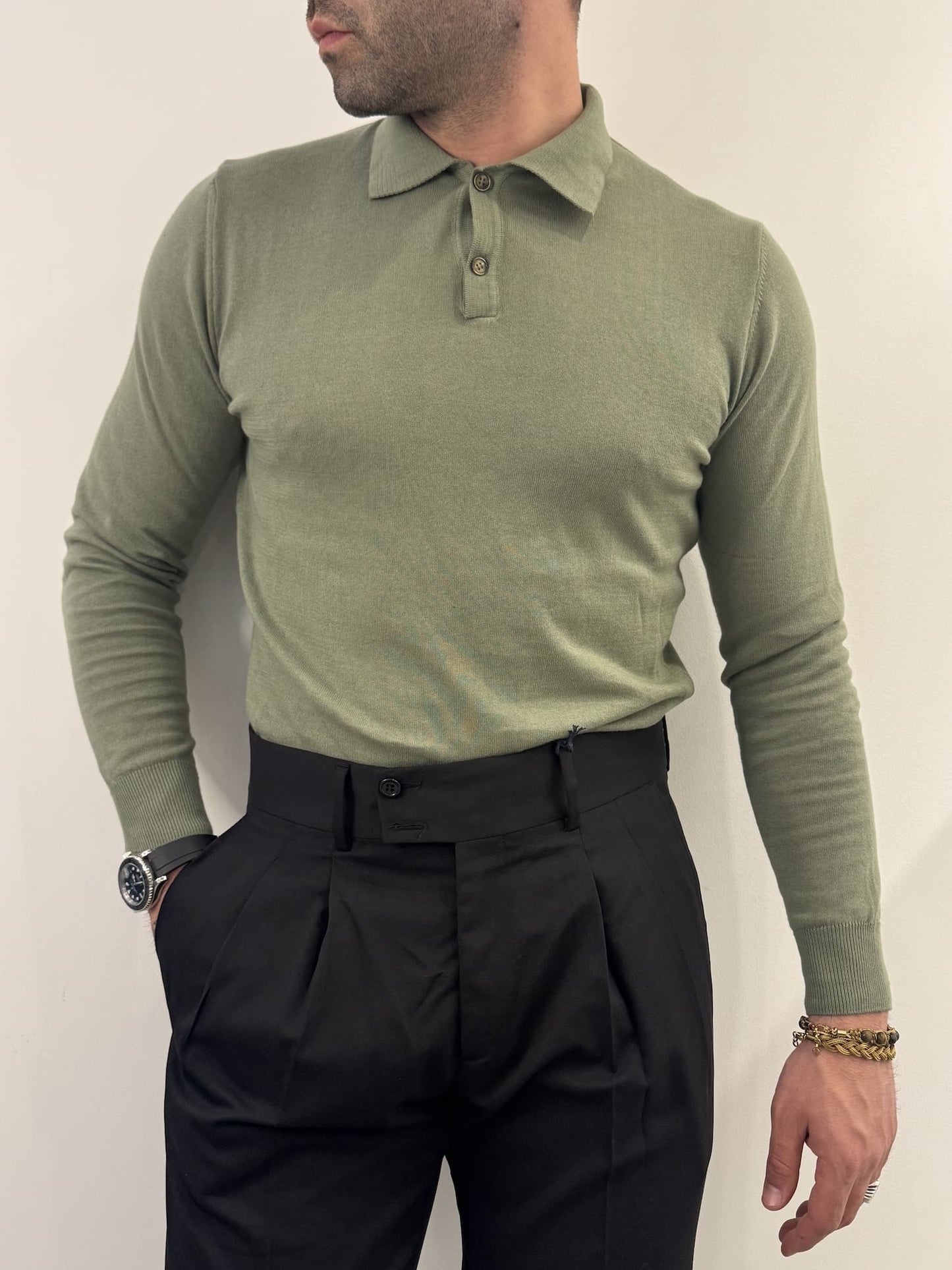 Polo in filo in cotone