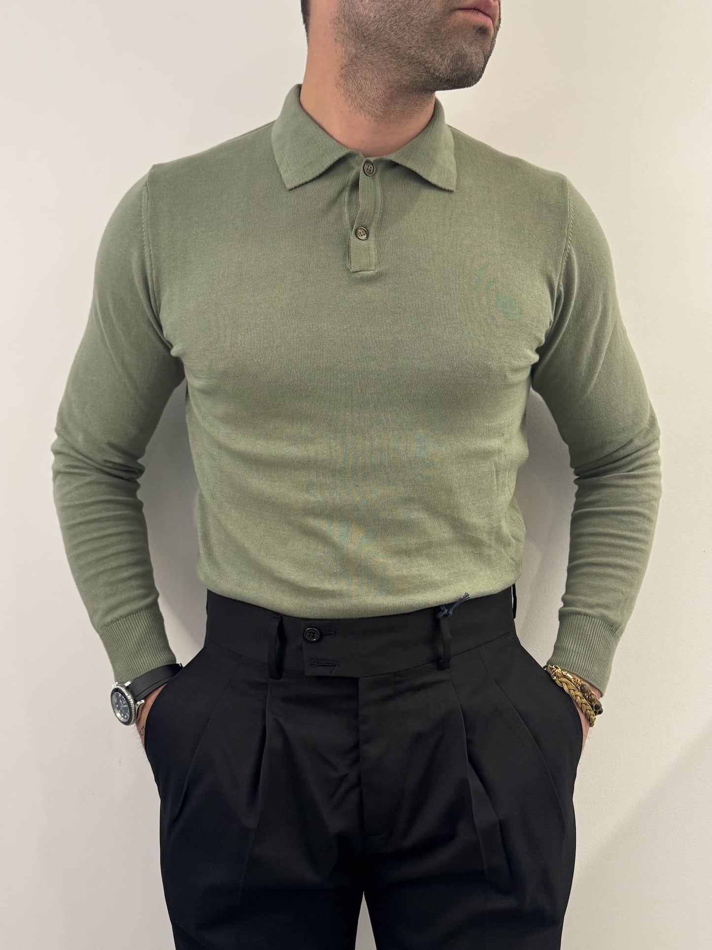 Polo in filo in cotone