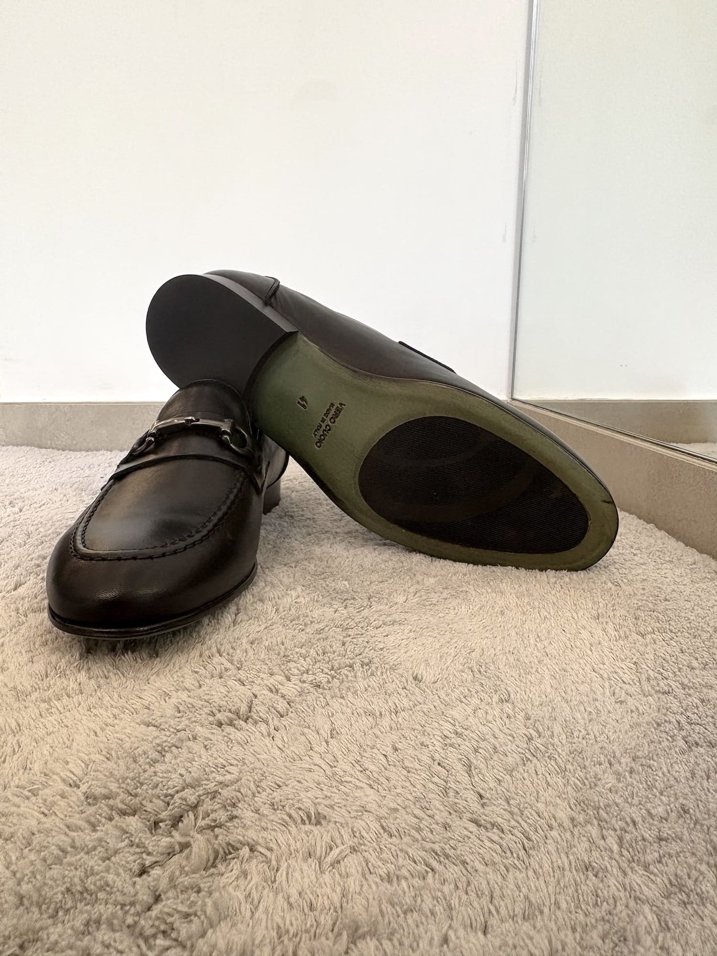 Mocassino uomo in pelle con fibbia