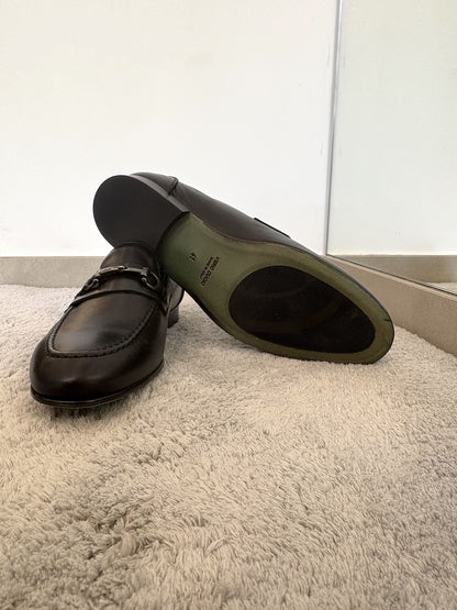 Mocassino uomo in pelle con fibbia