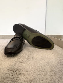 Mocassino uomo in pelle con fibbia