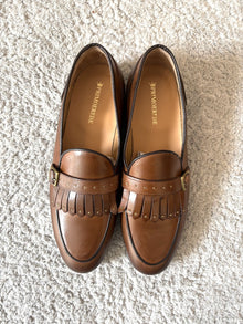 Mocassino uomo in pelle con frangia