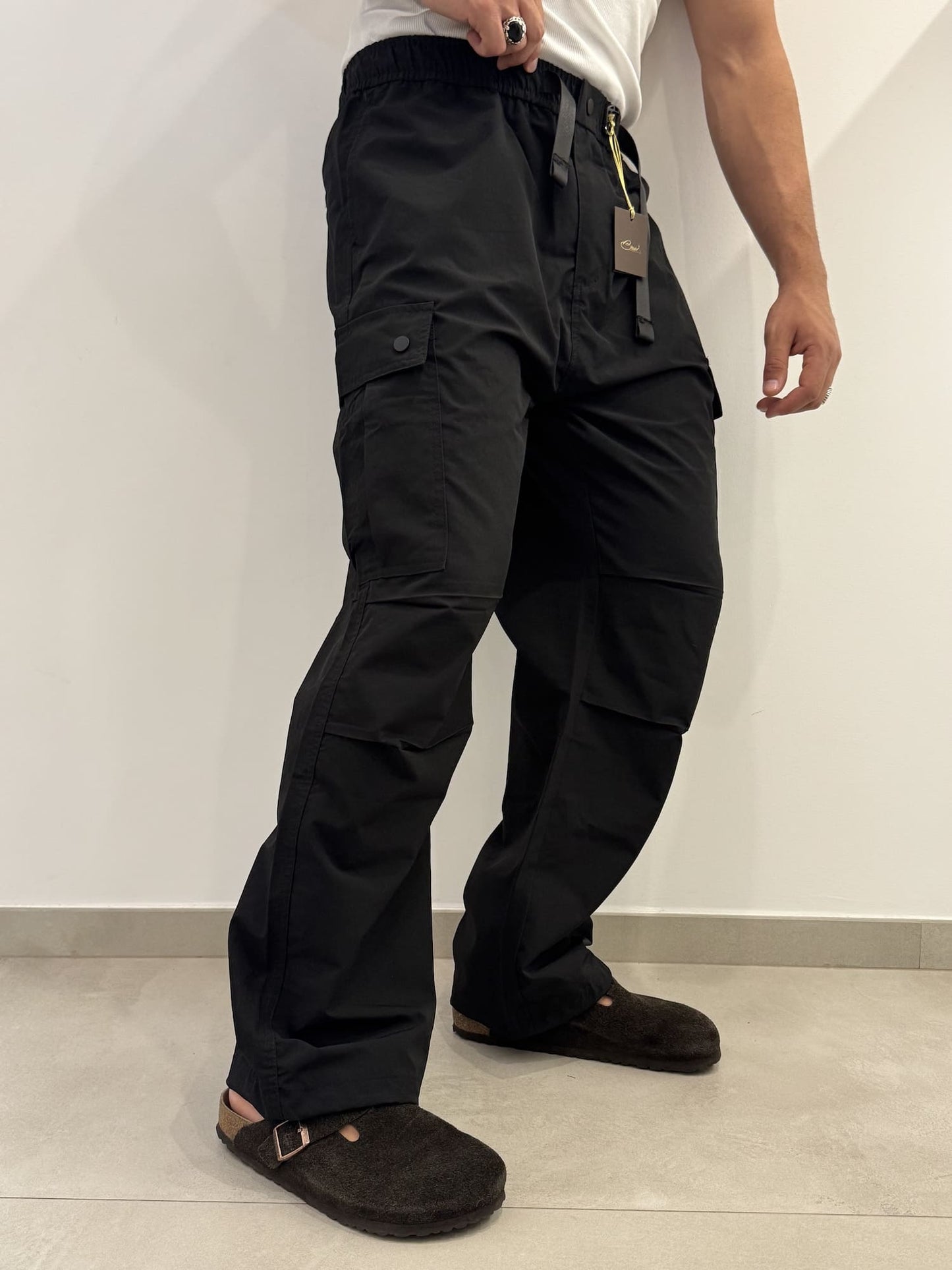 Pantalone cargo tessuto tecnico