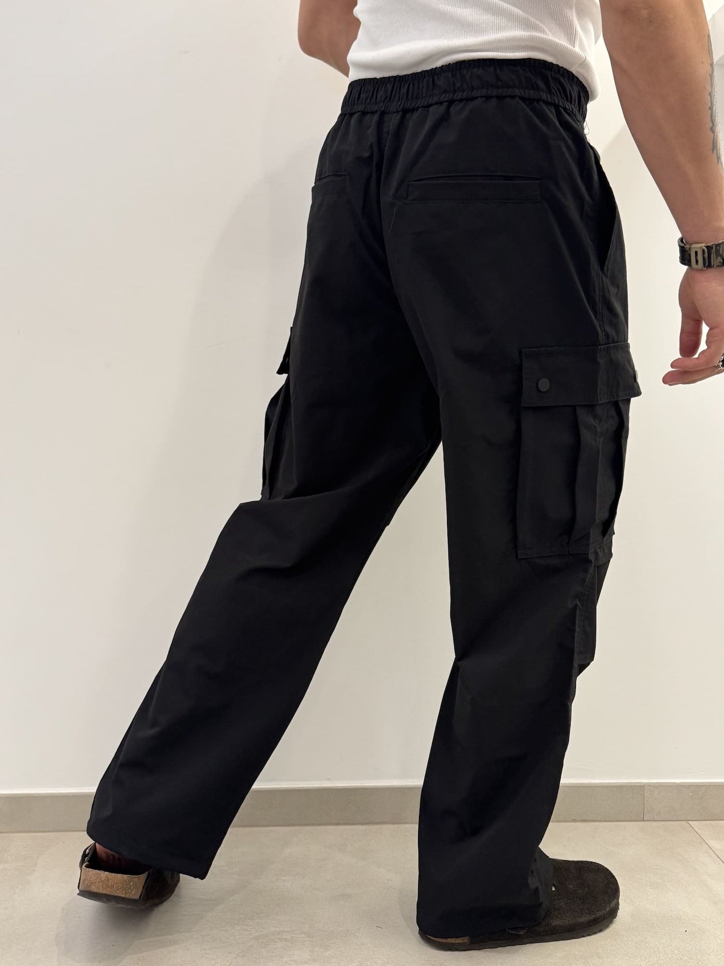 Pantalone cargo tessuto tecnico