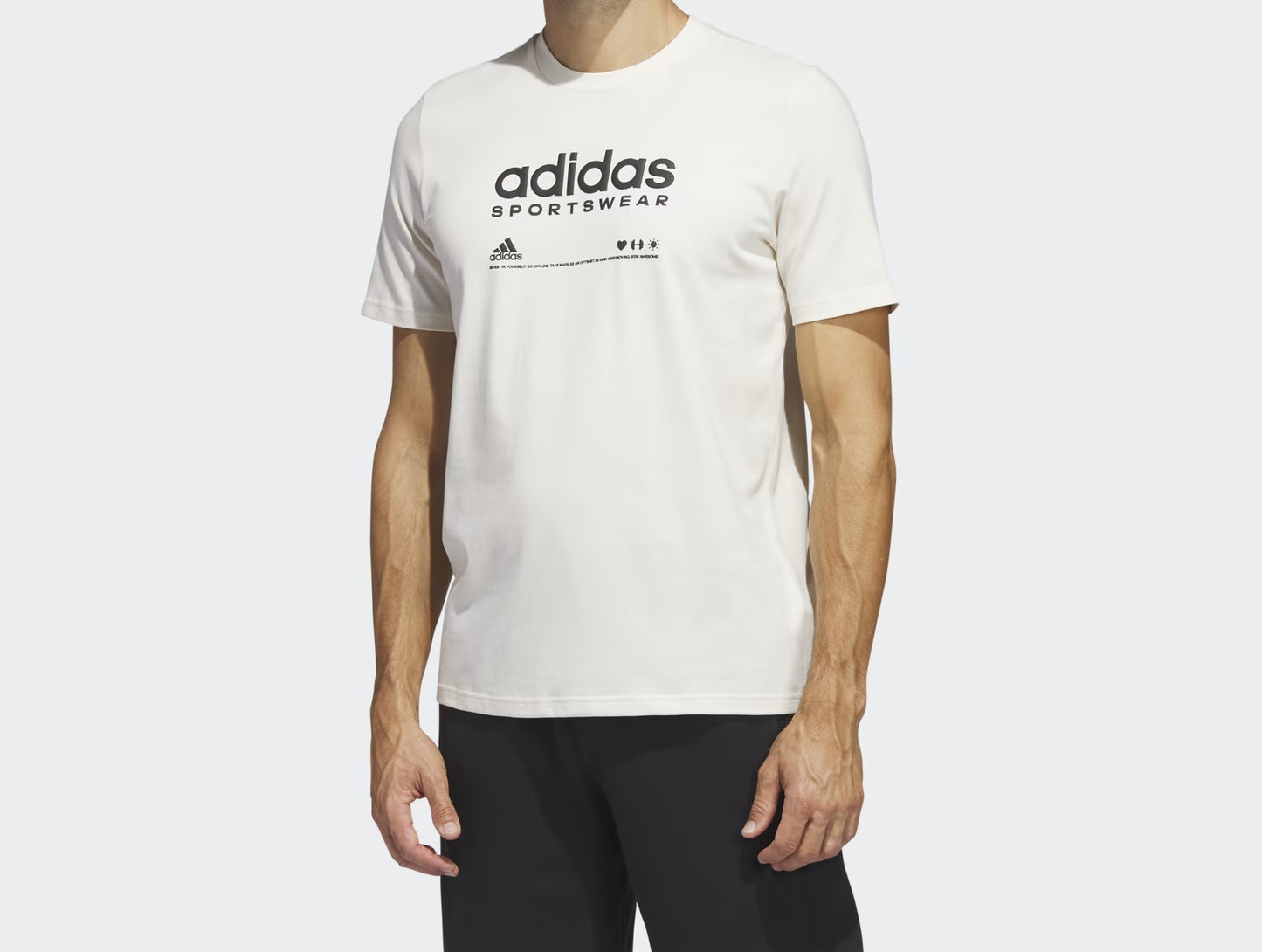 T-shirt Adidas con logo centrale